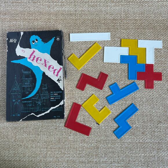 Vintage 1970s Hi-Q Hexed Puzzle No.115 Haunted House Halloween Game - Picture 2 of 6